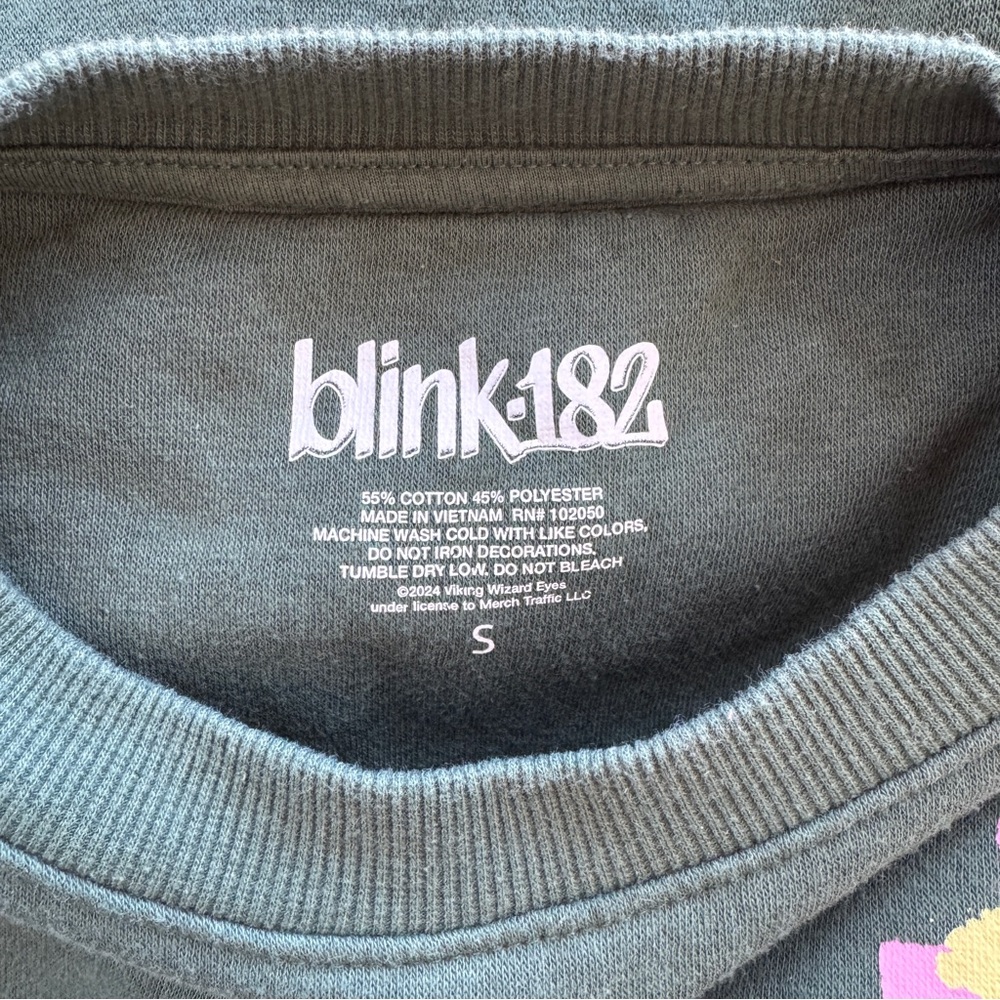 Blink 182 Green Sweatshirt - Small - Picture 6 of 6